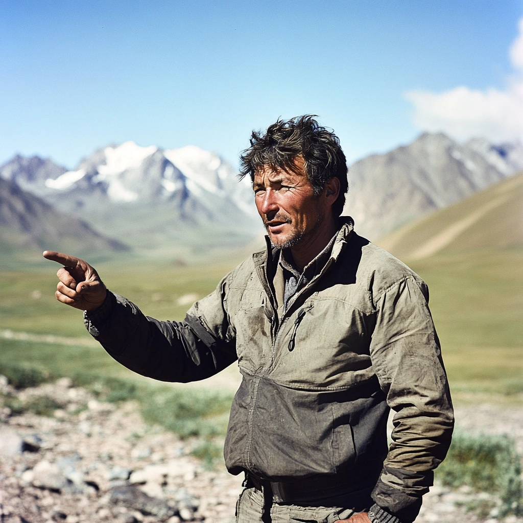 Portrait of man in Altaï